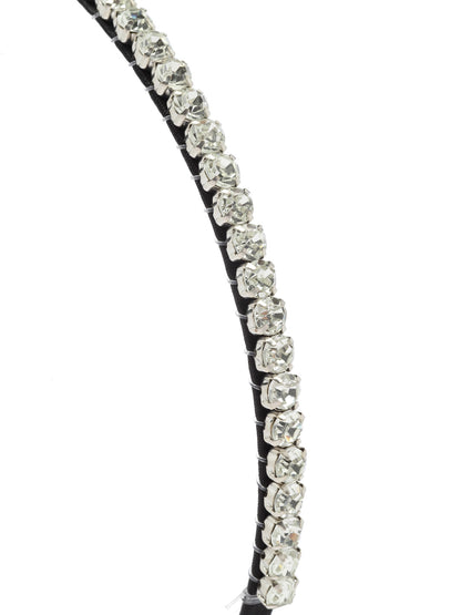 Vogue Hair Accessories Trendy Stone Silver Hairband Headband For Girls And Women