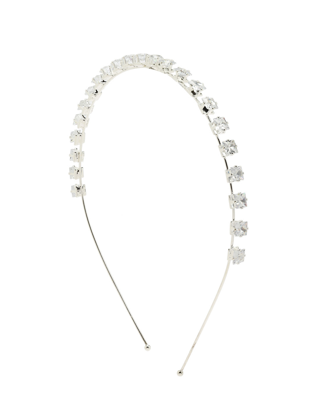 Vogue Hair Accessories Trendy Stone Silver Hairband Headband For Girls And Women
