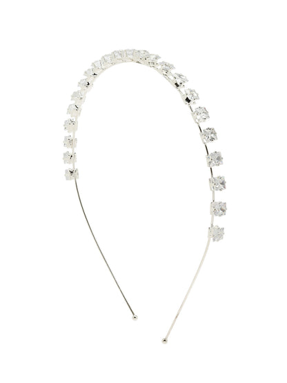 Vogue Hair Accessories Trendy Stone Silver Hairband Headband For Girls And Women