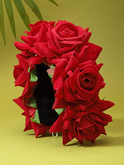 Vogue Hair Accessories Rose Flower Juda Hair Accessories For Girls And Women