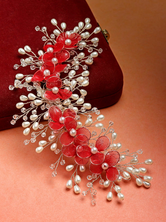 Vogue Hair Accessories Red fancy Stylish Hair Clip