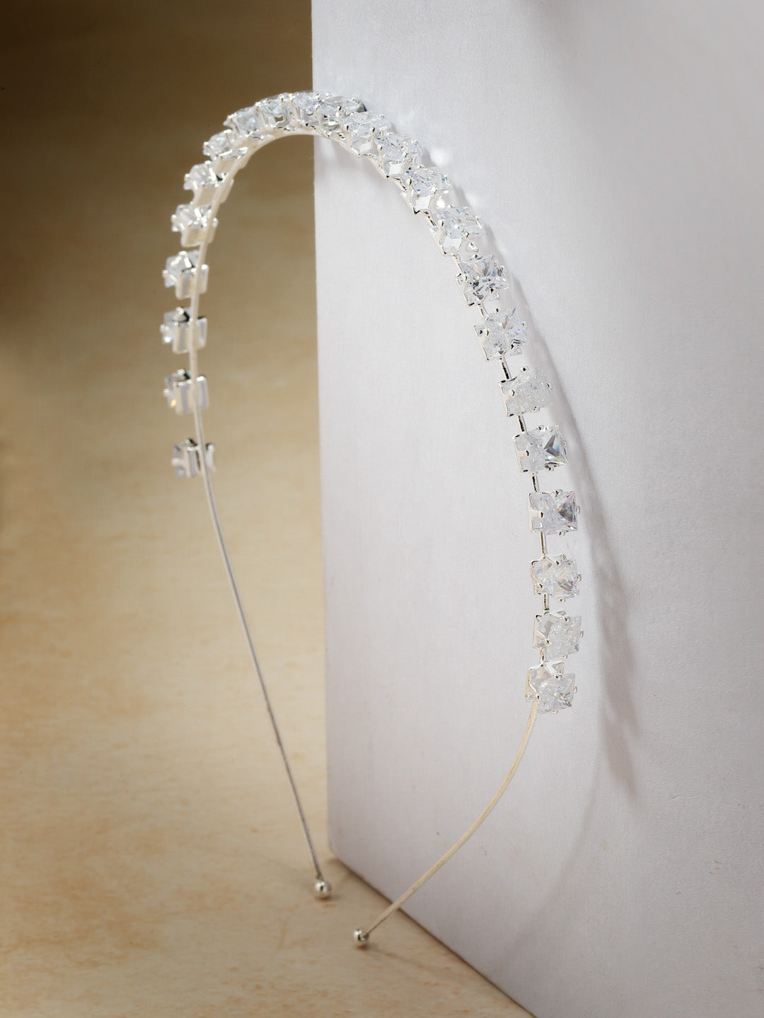 Vogue Hair Accessories Trendy Stone Silver Hairband Headband For Girls And Women