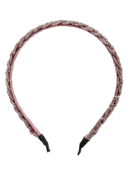 Vogue Hair Accessories Pink Braid Hairband