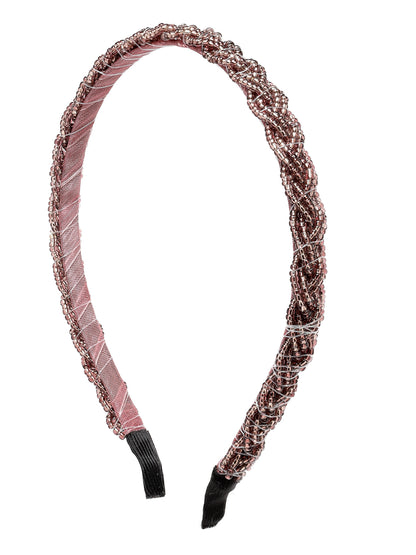 Vogue Hair Accessories Pink Braid Hairband